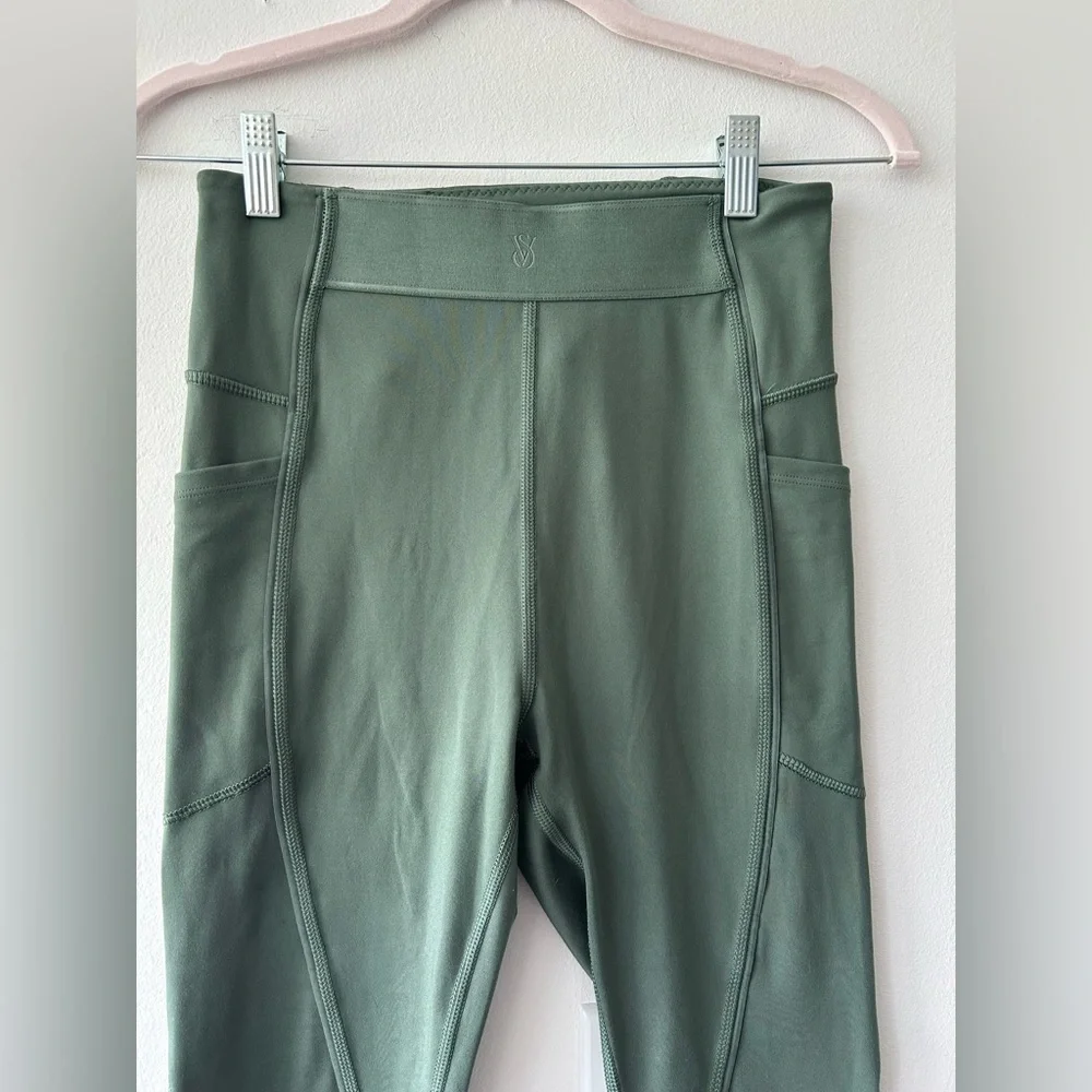 Victoria's Secret Sport Sage Green Sports Bra & Leggings Set Small Medium - Picture 15 of 15